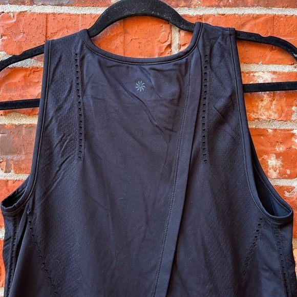 Athleta Womens Small Black Foothill Split Back Tank Top - Picture 5 of 10